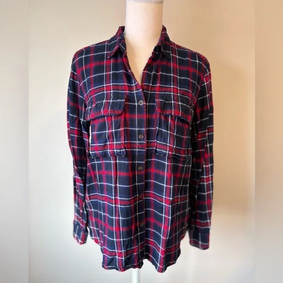 Joe Fresh Flannel-Style Button Down – Size Medium - Picture 1 of 9
